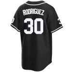 Tocament The Sandlot Baseball Jersey,Benny 'The Jet' Rodriguez #30 Button Down Short Sleeve,90s Classic Men Legend Jerseys (Black,X-Large)