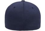 Flexfit Men's Wooly Combed Twill Fitted Baseball Cap, Navy, Small-Medium