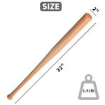Wooden Baseball Bat 34" 32" 30" 28" for Adult Mens Wood Bats Lightweight Solid Wood Baseball Bats