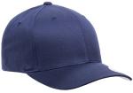 Flexfit Men's Wooly Combed Twill Fitted Baseball Cap, Navy, Small-Medium