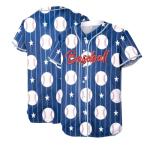 Baseball Shirt Women Baseball Jersey Baseball Graphic Button Down Jersey Shirts Game Day Short Sleeve Tops Blue