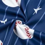 Baseball Shirt Women Baseball Jersey Baseball Graphic Button Down Jersey Shirts Game Day Short Sleeve Tops Blue