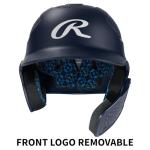 Rawlings | RX2 Series Reverse & Adjust Baseball Batting Helmet | Adjustable Face Guard | Senior | Navy