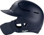 Rawlings | RX2 Series Reverse & Adjust Baseball Batting Helmet | Adjustable Face Guard | Senior | Navy