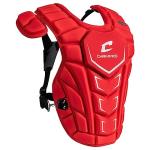 Champro Optimus MVP Plus Chest Protector for Commotio Cordis with Removable Shoulder Cap, 16.5", Scarlet Red