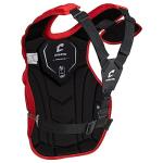 Champro Optimus MVP Plus Chest Protector for Commotio Cordis with Removable Shoulder Cap, 16.5", Scarlet Red