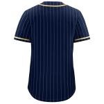 KXK Pinstripe Baseball Jersey for Men Women,Blank Button Down Baseball Shirt Team Sports Uniform