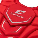 Champro Optimus MVP Plus Chest Protector for Commotio Cordis with Removable Shoulder Cap, 16.5", Scarlet Red