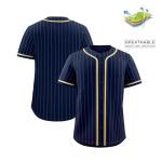 KXK Pinstripe Baseball Jersey for Men Women,Blank Button Down Baseball Shirt Team Sports Uniform