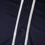 Youth Baseball Jersey Blank Boys T Shirt Button Down Hip Hop Fashion Sport Shirts Tops for Girls S-XL (Small,Youth Navy)