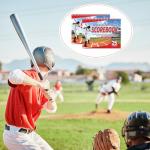 Maitys 2 Pcs Side by Side Baseball Scorebook 11 x 8.5 Inches Softball Score Keeping Book 25 Games Scorebook with Pitch Count Individual Player Stats Batting Average Chart for Coaches Sporting Goods