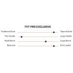 MARUCCI TVT PRO Exclusive Black/Burnt Orange Adult Maple Wood BAT, 34"