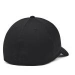 Under Armour Men's Blitzing Cap Stretch Fit, (002) Black / / Black, Large/X-Large