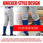 Franklin Sports Classic Fit Deluxe Youth Baseball Pants, Small, Gray