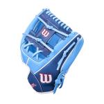 Wilson 2026 A450 11.5" Baseball Glove - Right Hand Throw, Cool Blue/Royal Blue/White