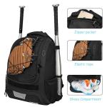 LARIPOP Youth Baseball Bat Backpack with Fence Hook, Separate Shoe Compartment, Waterproof Storage Bag for Bats, Helmet, Gloves, Cleats, Ideal for Baseball, Softball & T-Ball Players