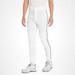 Mizuno mens Premier Piped Pant, White-black, Small US