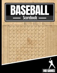 Baseball Scorebook: 140 Games Scorekeeping Notebook for Baseball or Softball with Pitch Counts - 8.5''x 11'' in, 141 Pages - An Ideal Present for Coaches and Fans