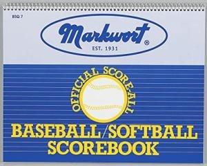 Markwort Baseball & Softball Scorebook - 23 Games, Blue, (BSQ7)