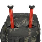 TUGUAN Large Baseball Softball Duffle Bag, 3 in 1 Baseball Equipment Duffel Backpack for Adult Youth, 65L Bat Bag with Shoes Compartment - 2 Bat Sleeves Fence Hook Hidden Dual Straps, Camo