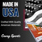 Covey Sports Premium Baseball Scorebook with Oversized 14x11 Pages - Season-Long Softball Score Keeping Book for 50 Games - 15-Player Lineup with Pitch Count Tracker and Stats Tracking