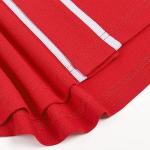 DEHANER Red Baseball Jersey for Men Women Boyfriend Girlfriend Hip Hop Button Down Up T-Shirts Outfits White Stripe-Red Jersey Size Small