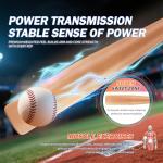 Vigitspo Professional Wood Baseball Bat 21-34 Inch，High-Density Maplewood for High Impact Resistance & Durability, Perfect for Baseball Training & Games(Brown, 30, Inches, -3)