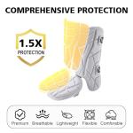 Norespnea Batter's Leg Guard, Baseball Shin Guard, Batter's Baseball Softball Leg Guard for Youth and Adult -White(Youth)