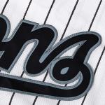 Tocament 90s Outfit for Men and Women,Barons #45 Unisex Hip Hop Clothes,Baseball Jersey Shirts for Party Baseball Gift White XL