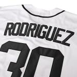 Phoneutrix Benny 'The Jet' Rodriguez 30 The Sandlot Legends #23 Bel Air Short Sleeve 3D Print Fashion Baseball Jersey (30 White, Small)