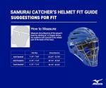 Mizuno Youth G4 Samurai Catcher's Helmet, Black