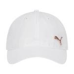 PUMA womens Evercat Opal Adjustable Baseball Cap, White/Gold, One Size US
