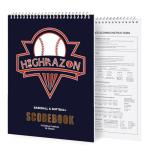HIGHRAZON Baseball Softball Scorebook, 35 Games 9 Innings 8.5" x 11" Large Print, Score Keeping Book for Stats with Stickers, Baseball Softball Score Book for Scorekeeper, Coach, Family (Vertical)