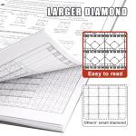 HIGHRAZON Baseball Softball Scorebook, 35 Games 9 Innings 8.5" x 11" Large Print, Score Keeping Book for Stats with Stickers, Baseball Softball Score Book for Scorekeeper, Coach, Family (Vertical)