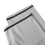 NJKA Blank Plain Hip Hop Hipster Button Down Baseball Jersey, Short Sleeve Active T Shirts (Grey, Large)