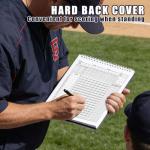 HIGHRAZON Baseball Softball Scorebook, 35 Games 9 Innings 8.5" x 11" Large Print, Score Keeping Book for Stats with Stickers, Baseball Softball Score Book for Scorekeeper, Coach, Family (Vertical)