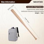 Secotan Wood Baseball Training Bat - Durable and Sturdy Wooden Bat - Ideal for Softball Hitting Practise - Versatile Design Bats (Clear Wood, 32 Inch)