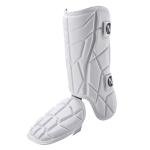 Norespnea Batter's Leg Guard, Baseball Shin Guard, Batter's Baseball Softball Leg Guard for Youth and Adult -White(Adult)