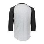 Augusta Sportswear Mens Baseball Jersey - Crew Neck, 3/4 Sleeve, Soft Cotton Blend for Practice and Game Day Wear 7K