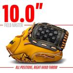 Franklin Sports Field Master Series Baseball Gloves, Right Handed Thrower, 10"