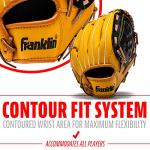 Franklin Sports Field Master Series Baseball Gloves, Right Handed Thrower, 10"