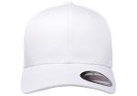 Flexfit Men's Wooly Combed Twill Fitted Baseball Cap, White, Large-X-Large