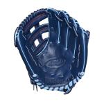 Wilson A500 12" Infield Youth Baseball Glove - Right Hand Throw, Navy/Blue/Red