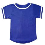 babyhealthy Kids Baseball Jersey Button Down Hip Hop Personalized Sport T Shirts Tops for Boys Girls Blue