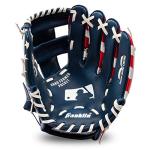 Franklin Sports Tee Ball Glove - Right Handed Youth Fielding Glove - MLB Synthetic Leather Baseball Glove - Ready to Play Glove (RTP) - 9.5 Inch Right Hand Throw - MLB USA with Ball