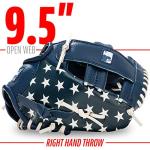 Franklin Sports Tee Ball Glove - Right Handed Youth Fielding Glove - MLB Synthetic Leather Baseball Glove - Ready to Play Glove (RTP) - 9.5 Inch Right Hand Throw - MLB USA with Ball