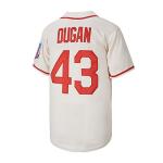 jimmy dugan 43 City of Rockford Peaches A League of Their Own Movie Men's Baseball Jersey Stitched Size M Cream