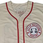 jimmy dugan 43 City of Rockford Peaches A League of Their Own Movie Men's Baseball Jersey Stitched Size M Cream