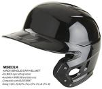 Rawlings | MACH Single Ear Batting Helmet | Right Hand Batter | Large | Black