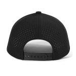 VOBOOM Men Quick Dry Baseball Cap Laser Cut Mesh Ball Curved Brim Snapback Hat (Black)